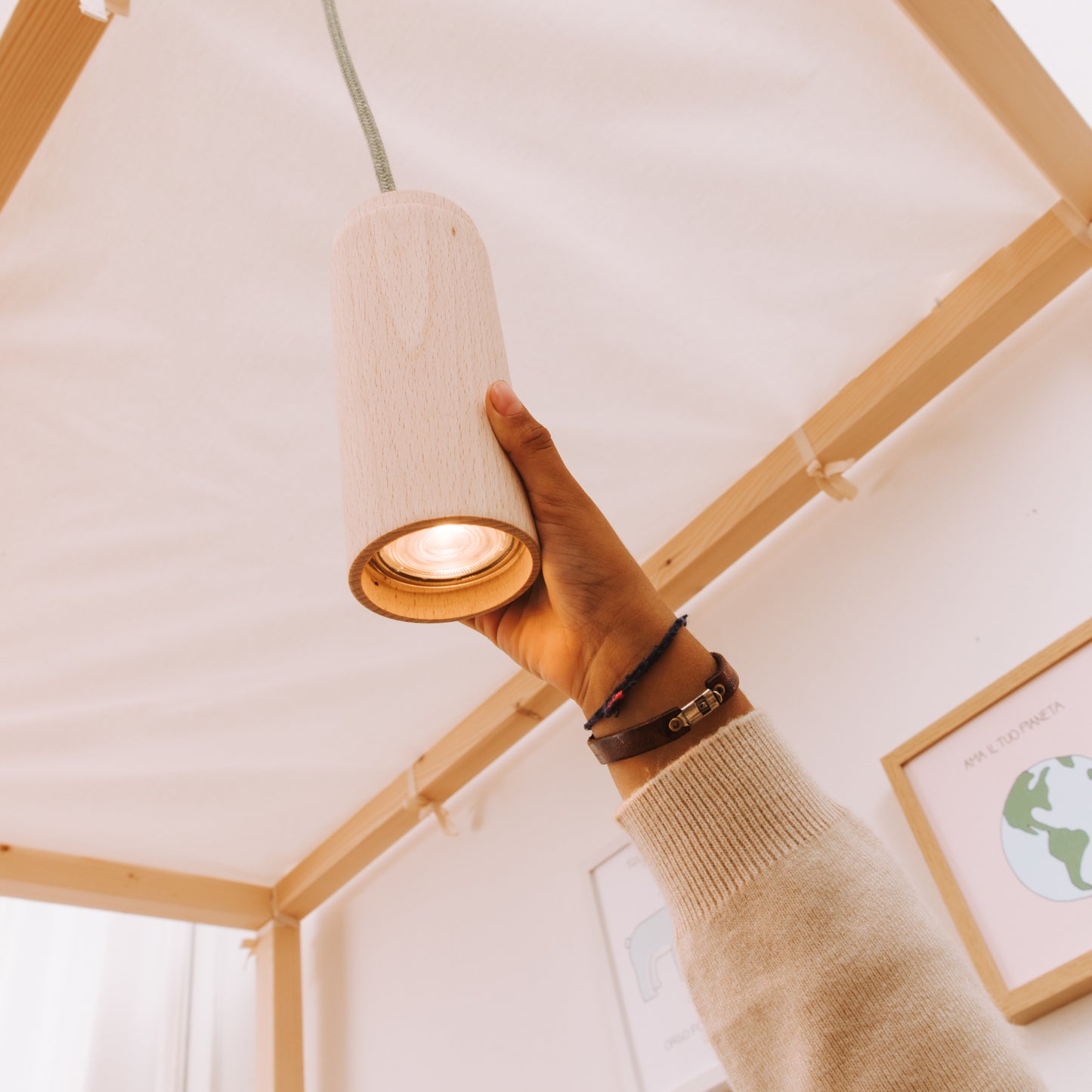 nabè Lampe für das mitwachsende Kinderbett zero+