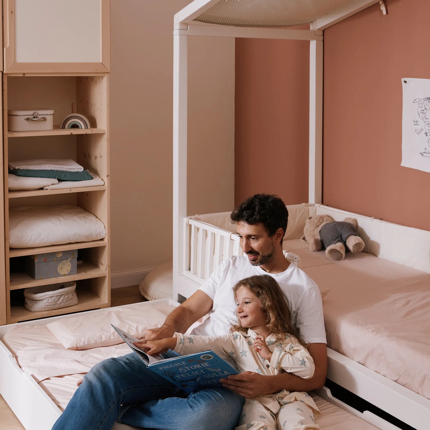 Mitwachsendes Bett zero+ Dream – Hausbett Kinder bio paint