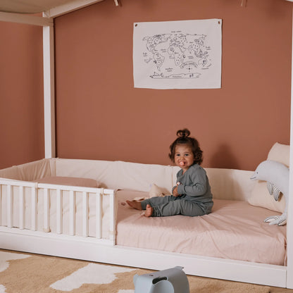 Mitwachsendes Bett zero+ Dream – Hausbett Kinder bio paint