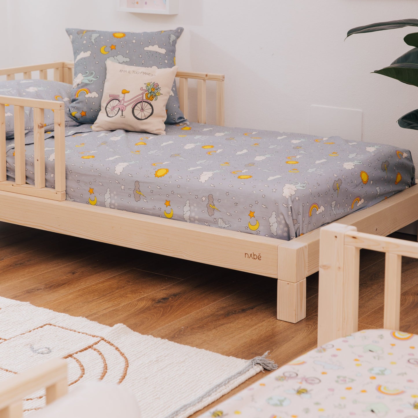 Mitwachsendes Montessori Bett zero+ Earth