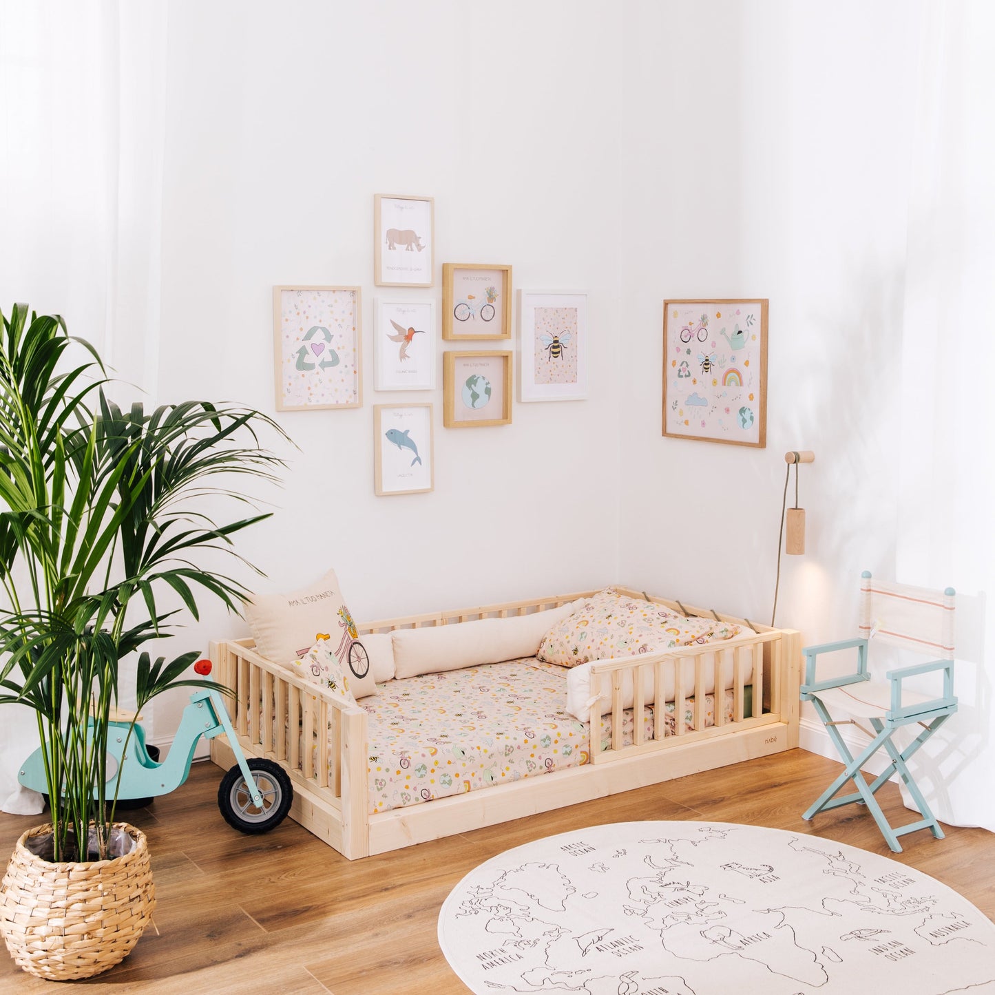 Mitwachsendes Montessori Bett zero+ Earth