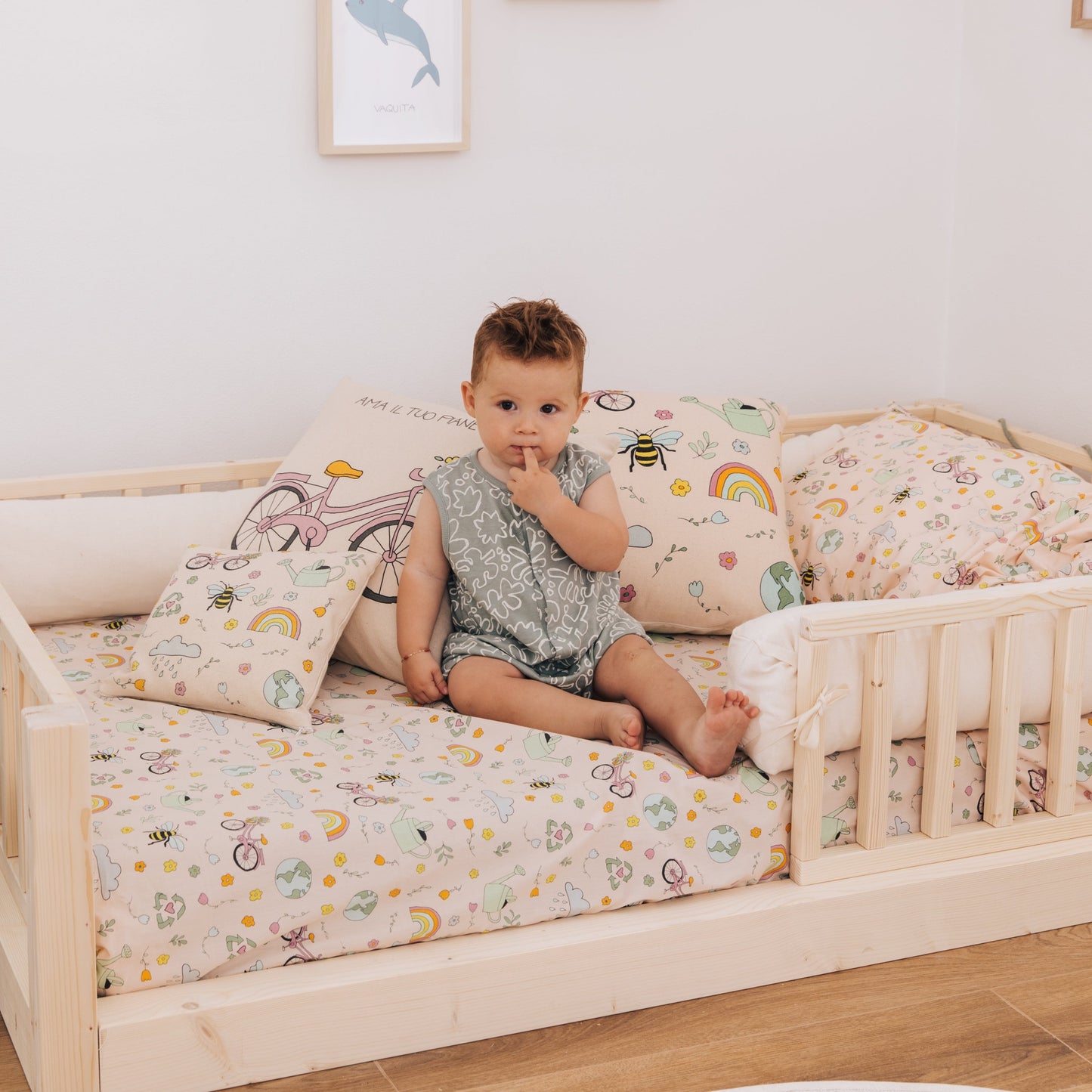 Mitwachsendes Montessori Bett zero+ Earth