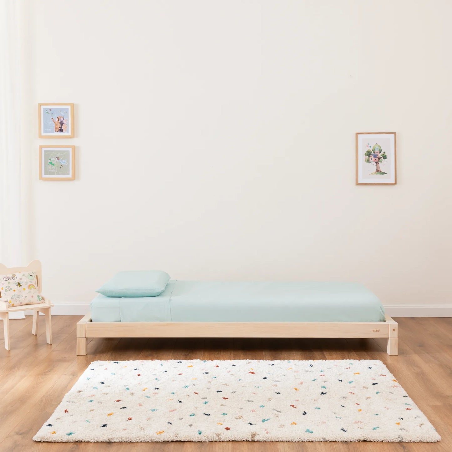 Mitwachsendes Montessori Bett zero+ Earth
