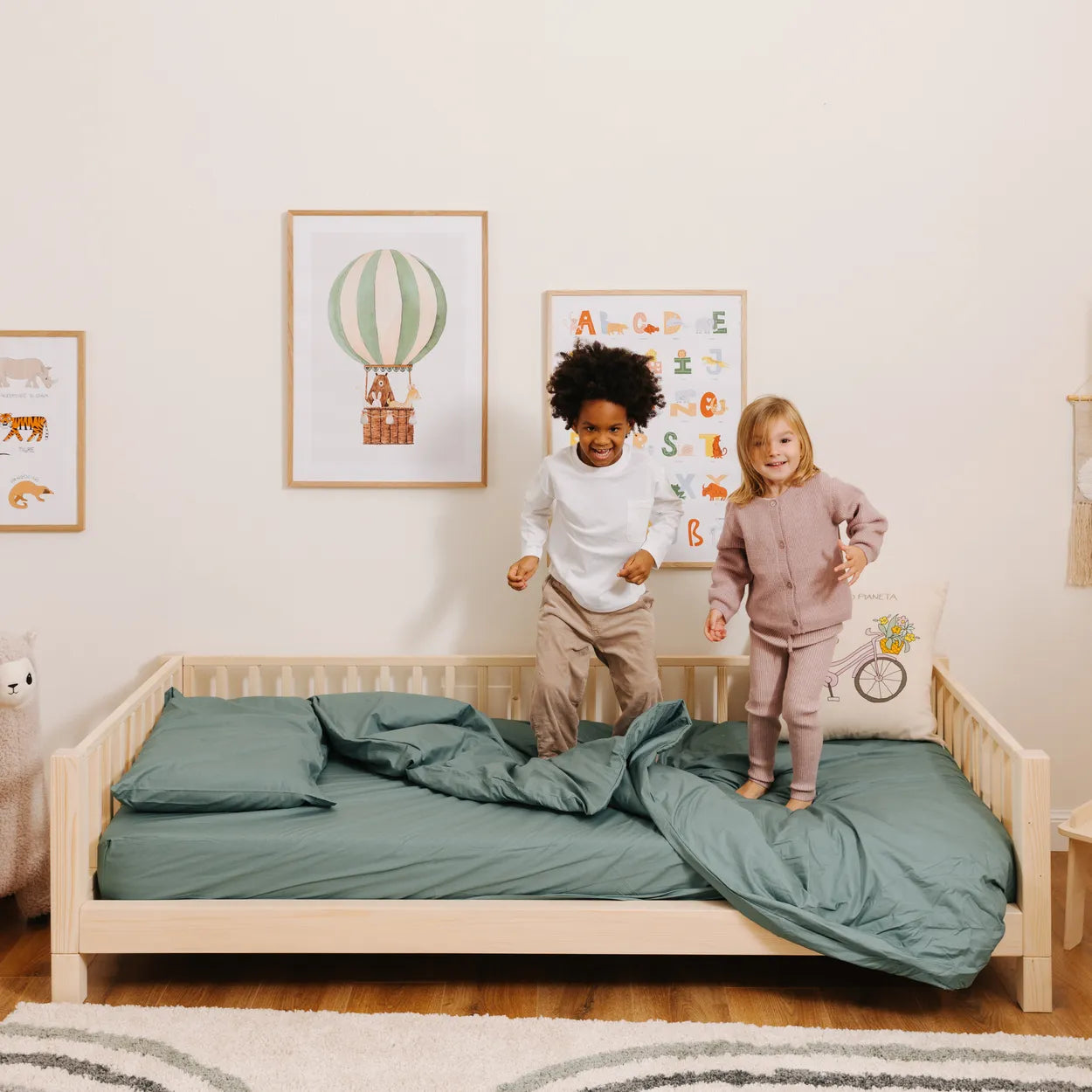 Deckenbezug-Set in Uni-Farbe