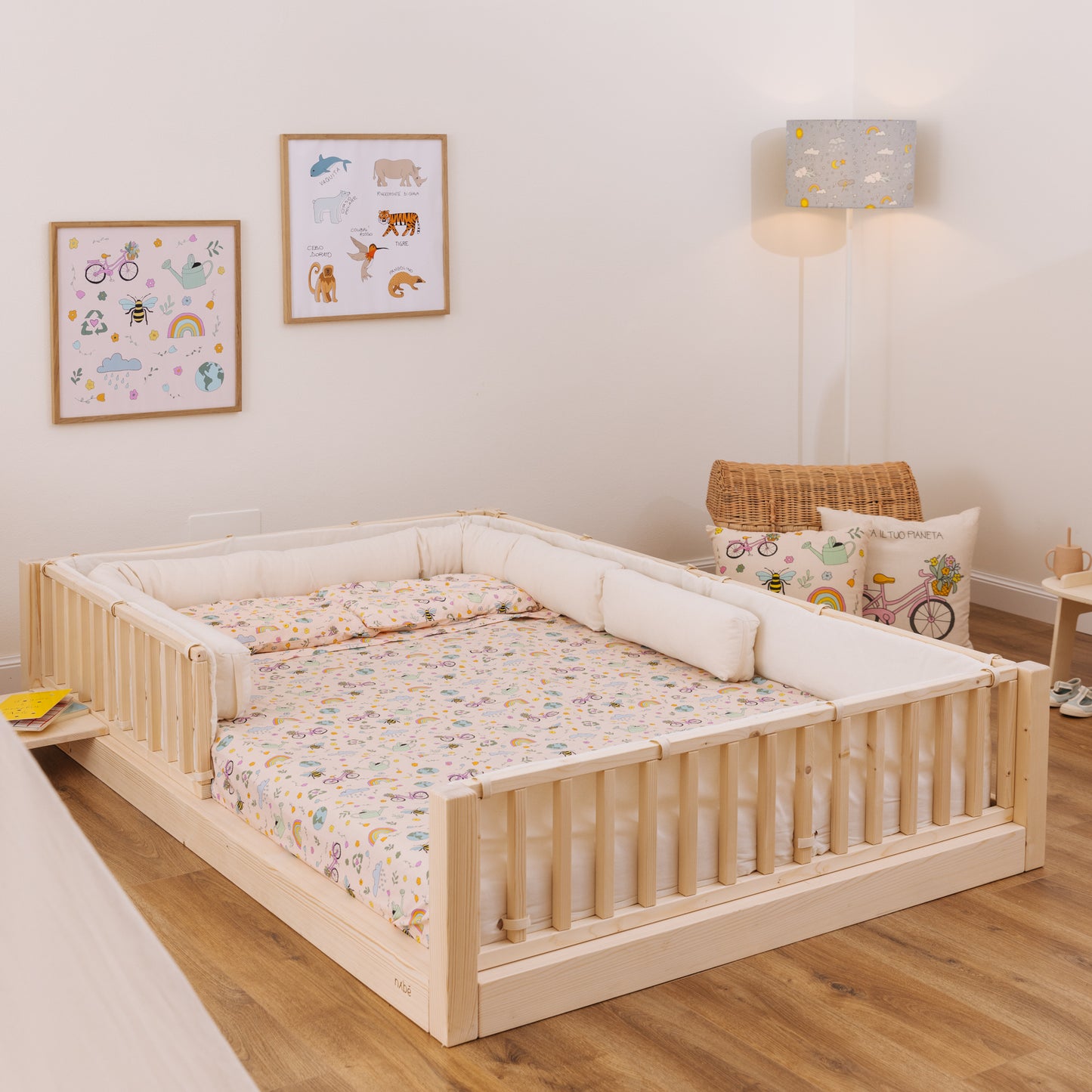 Mitwachsendes Montessori Bett zero+ Earth
