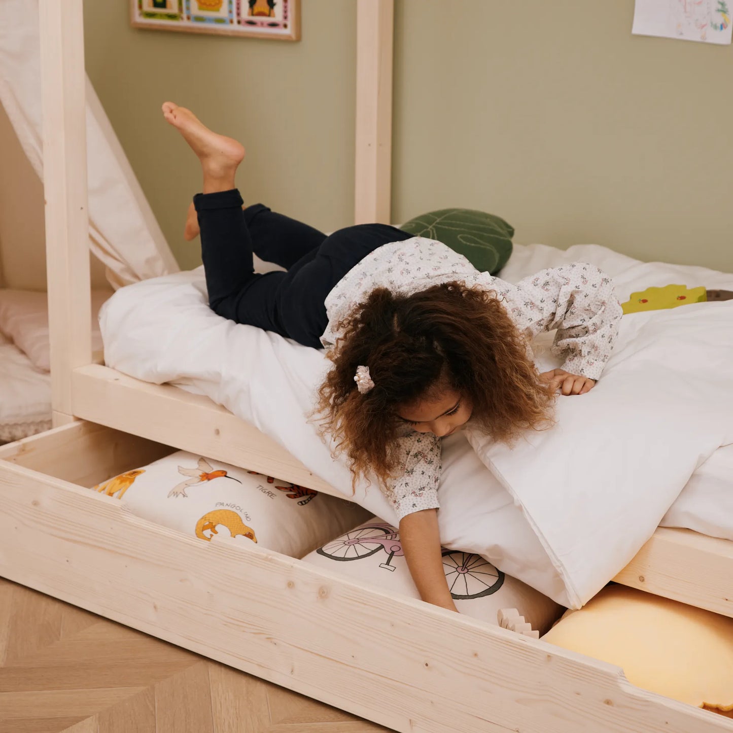 Deckenbezug-Set in Uni-Farbe