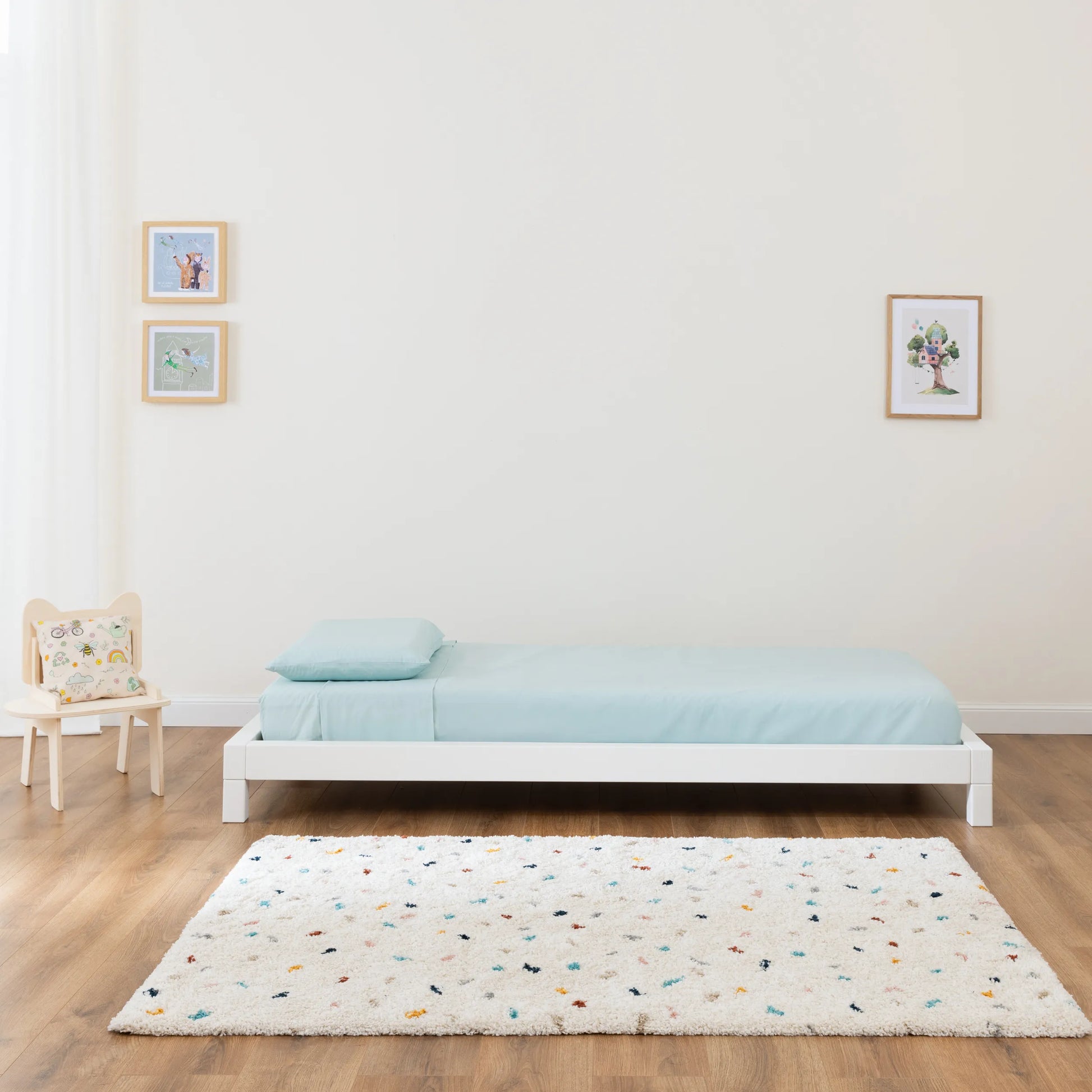 letto montessoriano bianco