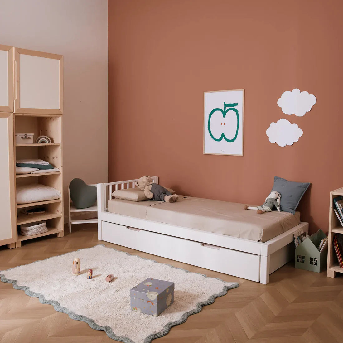Bettfüße-Set "23 cm Höhe" bio paint für das Mitwachsendes Bett zero+
