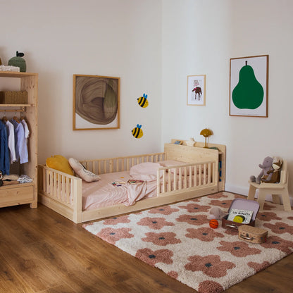 Mitwachsendes Kinderbett mit Stauraum-Kopfteil zero+ Fun