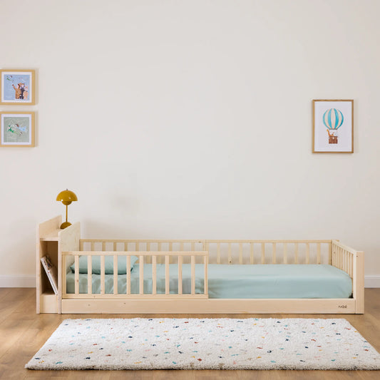 Mitwachsendes Kinderbett mit Stauraum-Kopfteil zero+ Fun