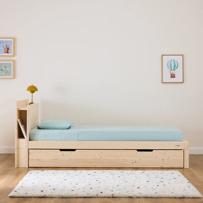 Mitwachsendes Kinderbett mit Stauraum-Kopfteil zero+ Fun