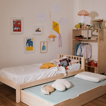 Mitwachsendes Montessori Bett zero+ Earth