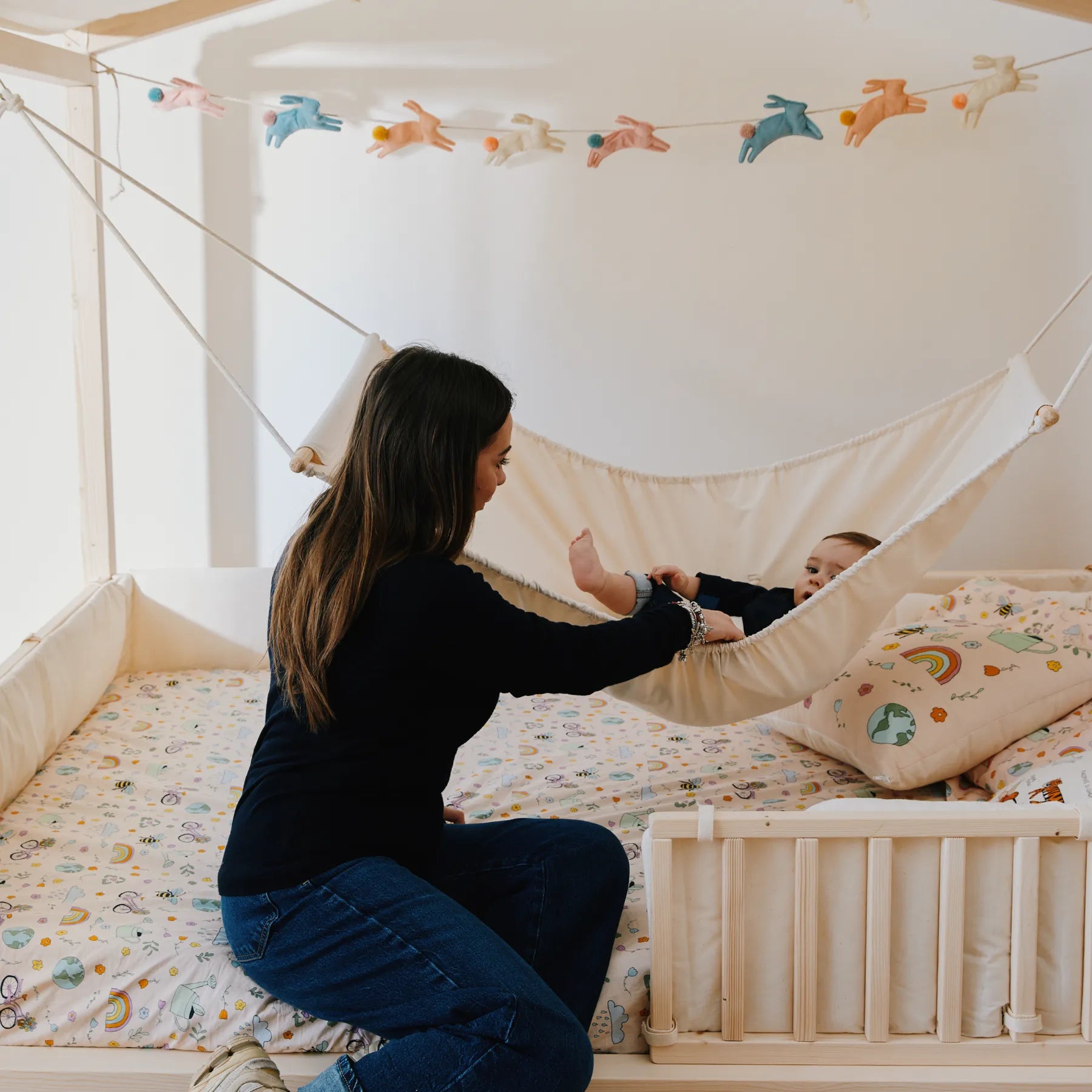 hängematte für hausbett Hängematte für Babys – Plumy – Nabè