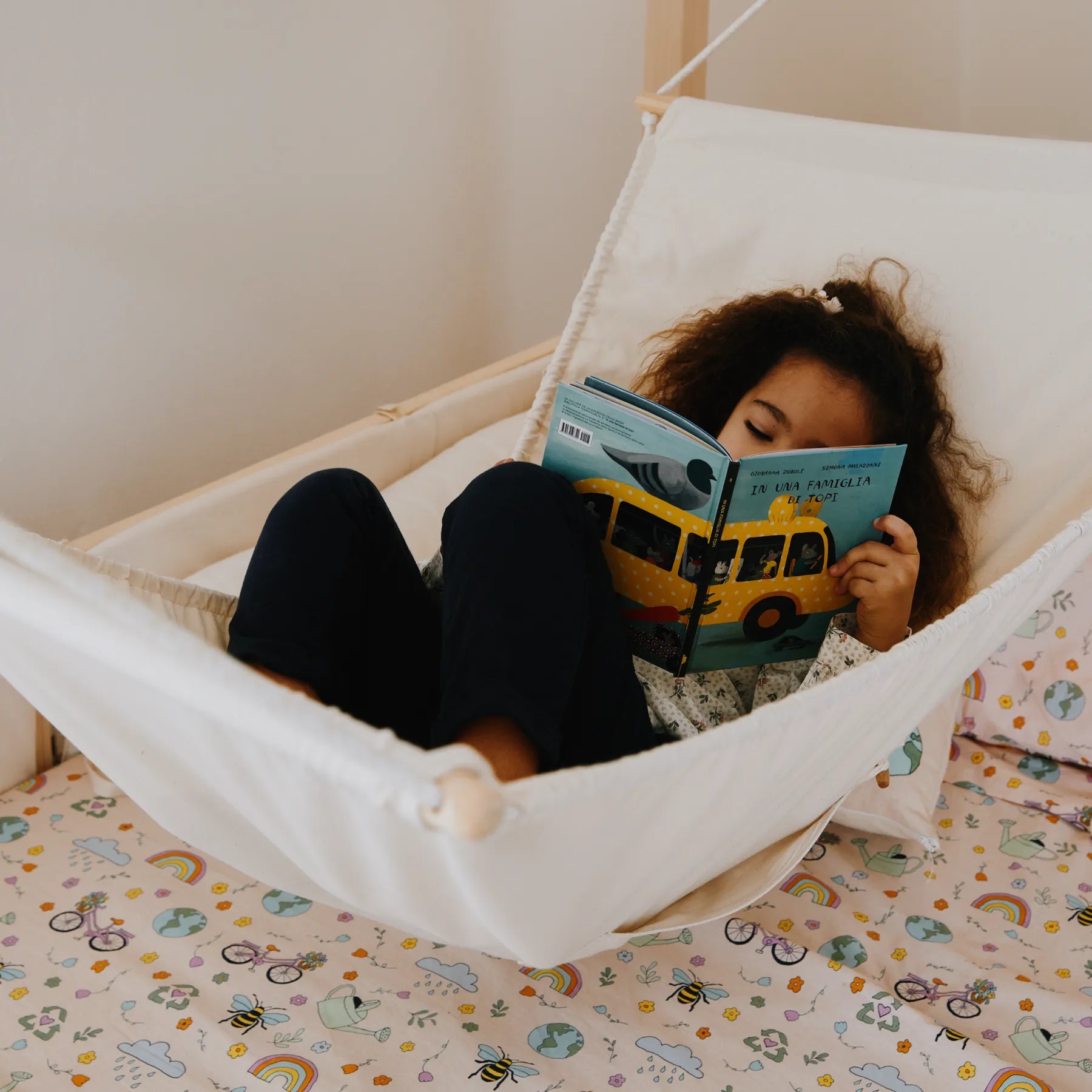 hochbett mit hängematte Hängematte für Babys – Plumy – Nabè