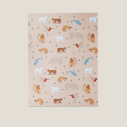 Stampa illustrata a tema natura con la fantasia Proteggi la vita. 