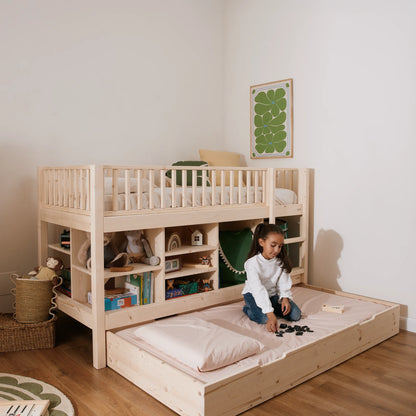 Mitwachsendes halbhohes Hochbett zero+ Up