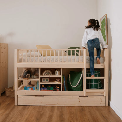 Mitwachsendes halbhohes Hochbett zero+ Up