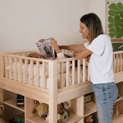 Mitwachsendes halbhohes Hochbett zero+ Up